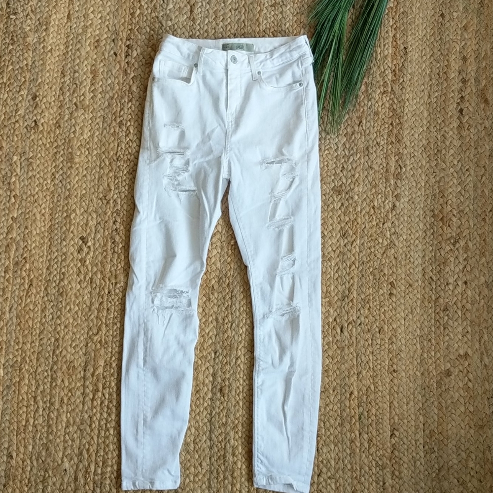 TOPShop White Distressed